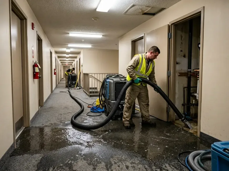 multi-unit-apartment-hallway-f-005 — frequently asked questions, Emergency Burst Pipe Water Extraction & Removal in Wadswort…